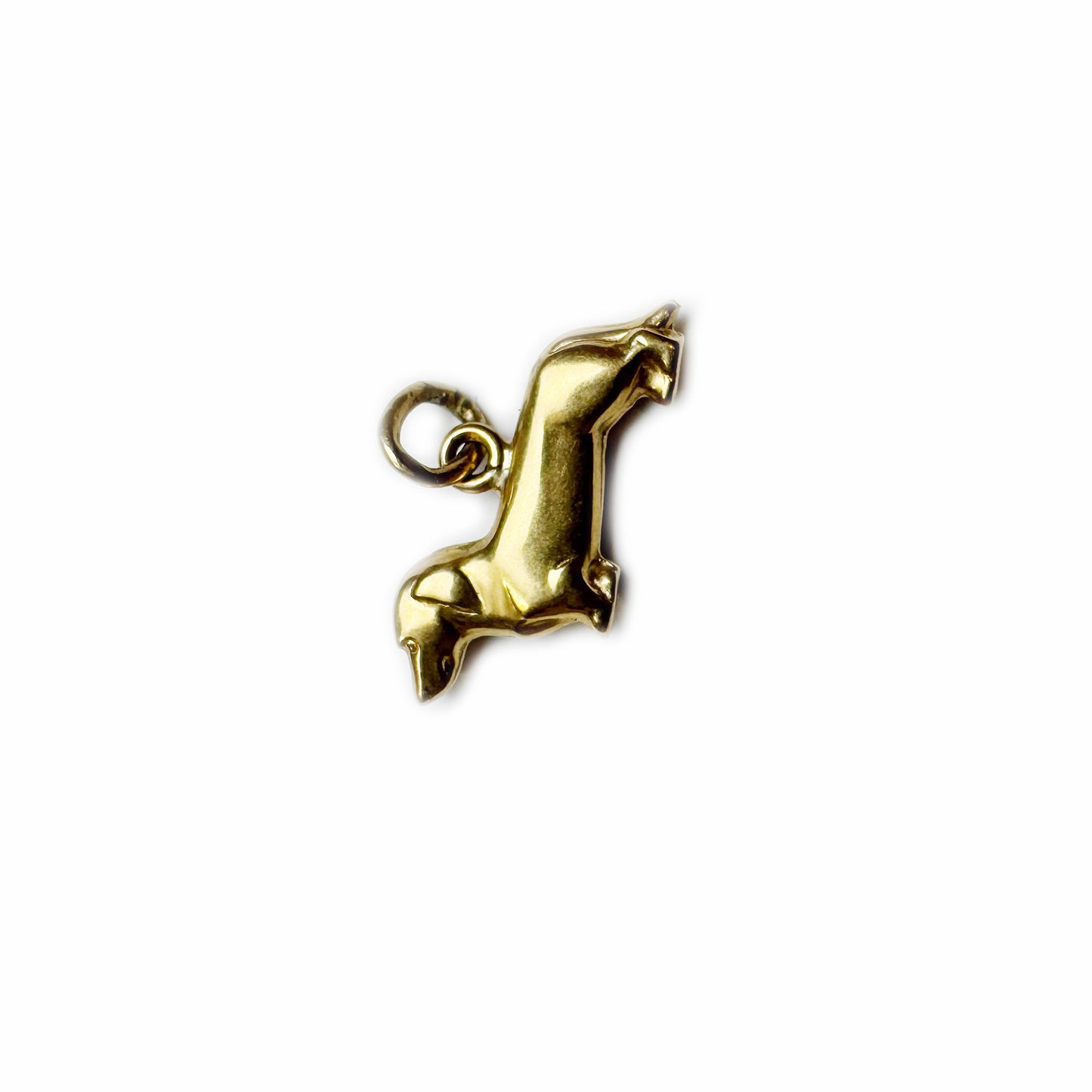 Vintage 18k Gold Dachshund Dog Charm, 18 ct Yellow Gold Dog Pendant, Animal Jewelry, Dog lover, Dog Jewellery, Sausage Dog Charm Bracelet