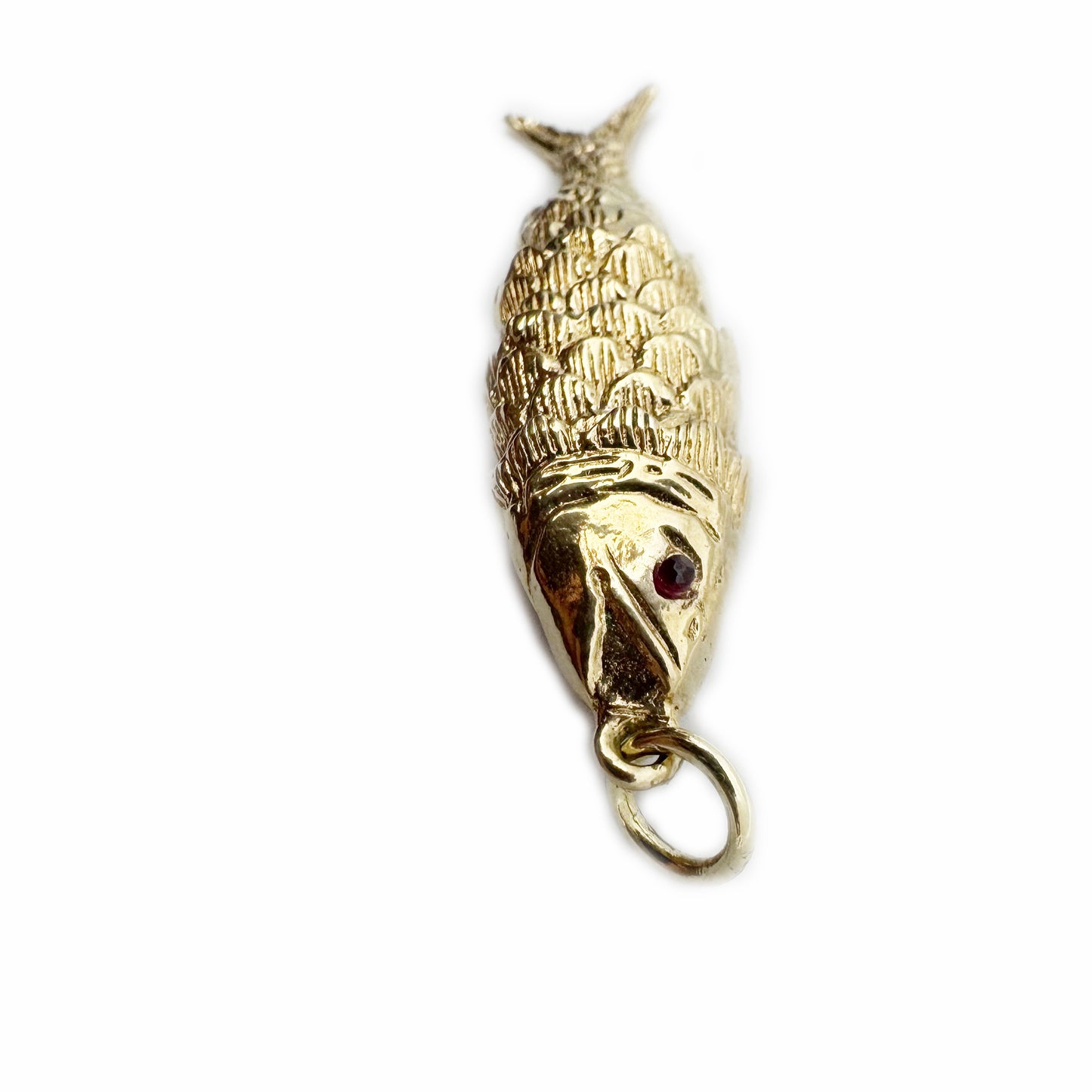 Vintage 9K Gold Fish, Articulated solid 9 ct Gold  Fish Pendant, Animal Charm Pendant, Marine Pendant, 9 ct Fish Jewellery Charm, 7.5 Grams