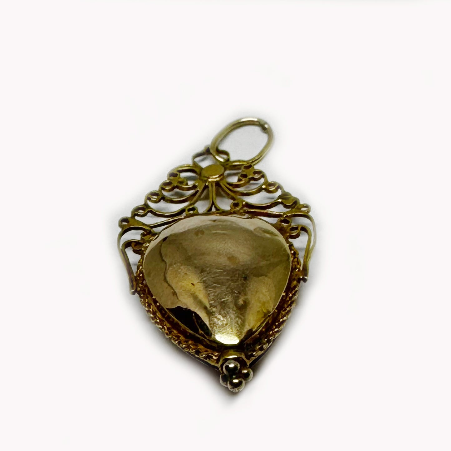 Antique 14k Gold Reliquary Locket, Victorian Portuguese Ex Voto Pendant, 19th Century Charm, Sacred Keepsake, Yellow & Rose Gold Tone