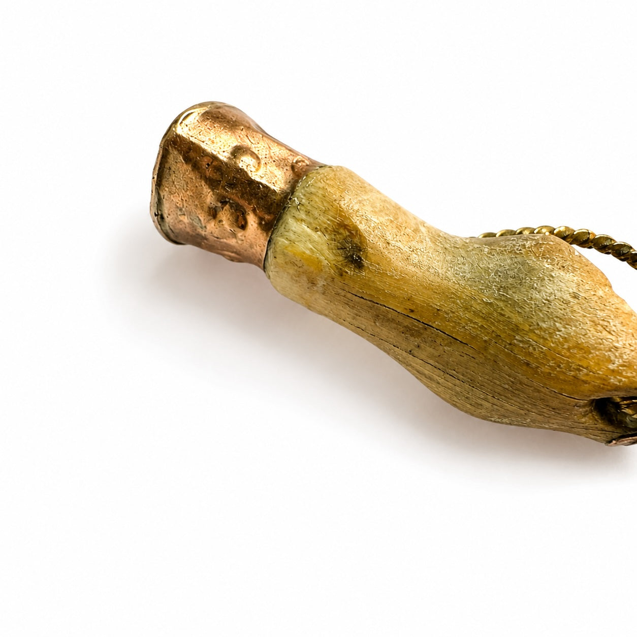 Antique Bone Figa Hand Pendant, Victorian Mano Fico Charm, Ex Voto Eye Charm, Folk Amulet, Evil Eye Protection, Lucky Talisman