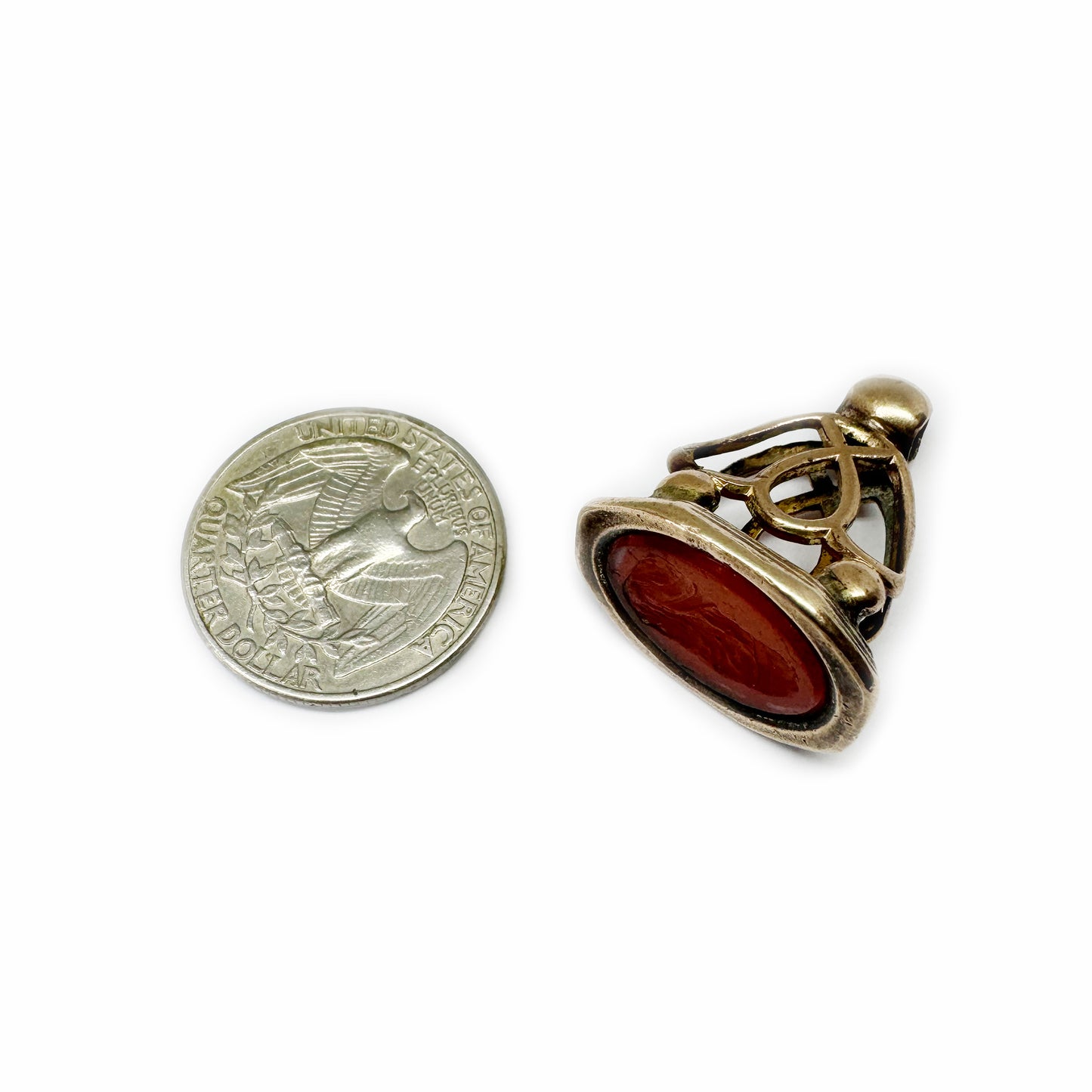 Victorian Carnelian Aristotles Intaglio Fob Seal, Antique Rolled Gold Fob Pendant, Stone Gold Filled  Seal, 1800s Gold Cased Ornate Fob Cham