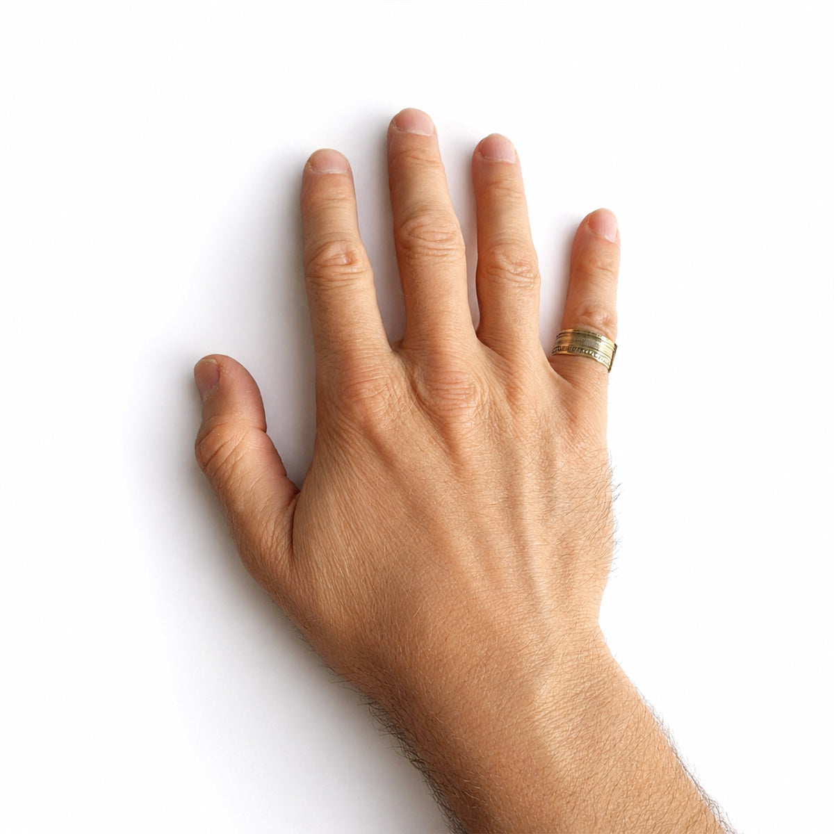 Vintage 18k Gold Semainier Ring, 18ct Gold Seven Bands Ring, Seven Days Ring, Gift For Her, Solid Gold Ring, 1950s, Stackable Ring