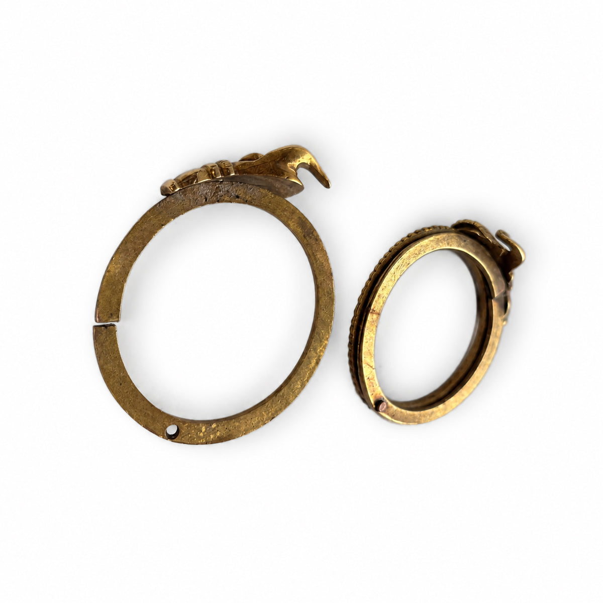 Antique 14K Gold Fede Ring, Clasped Hands Ring, Georgian Victorian Lover's Hands, Hinged Friendship Ring, Symbol of Love, UK L US 5.75 3.3 grams