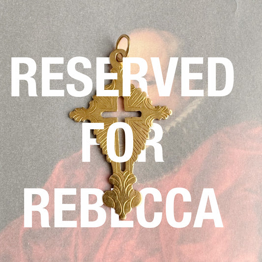 Antique 18k Georgian Cross, Rare Solid Gold Crucifix, 1800s, Continental Gold, 18ct Gold Cross, Early Victorian Period, Solid Gold, Engraved