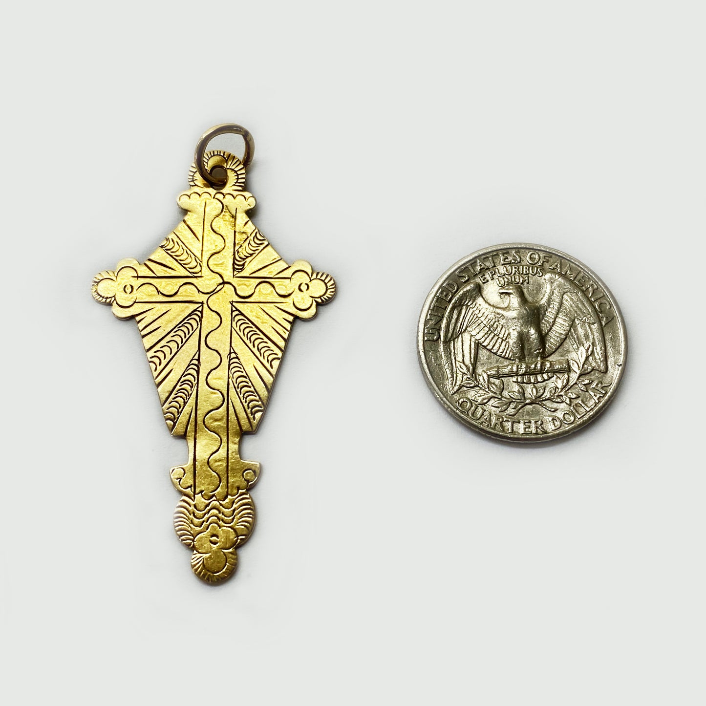 Antique 18k Gold Georgian / Early Victorian Cross