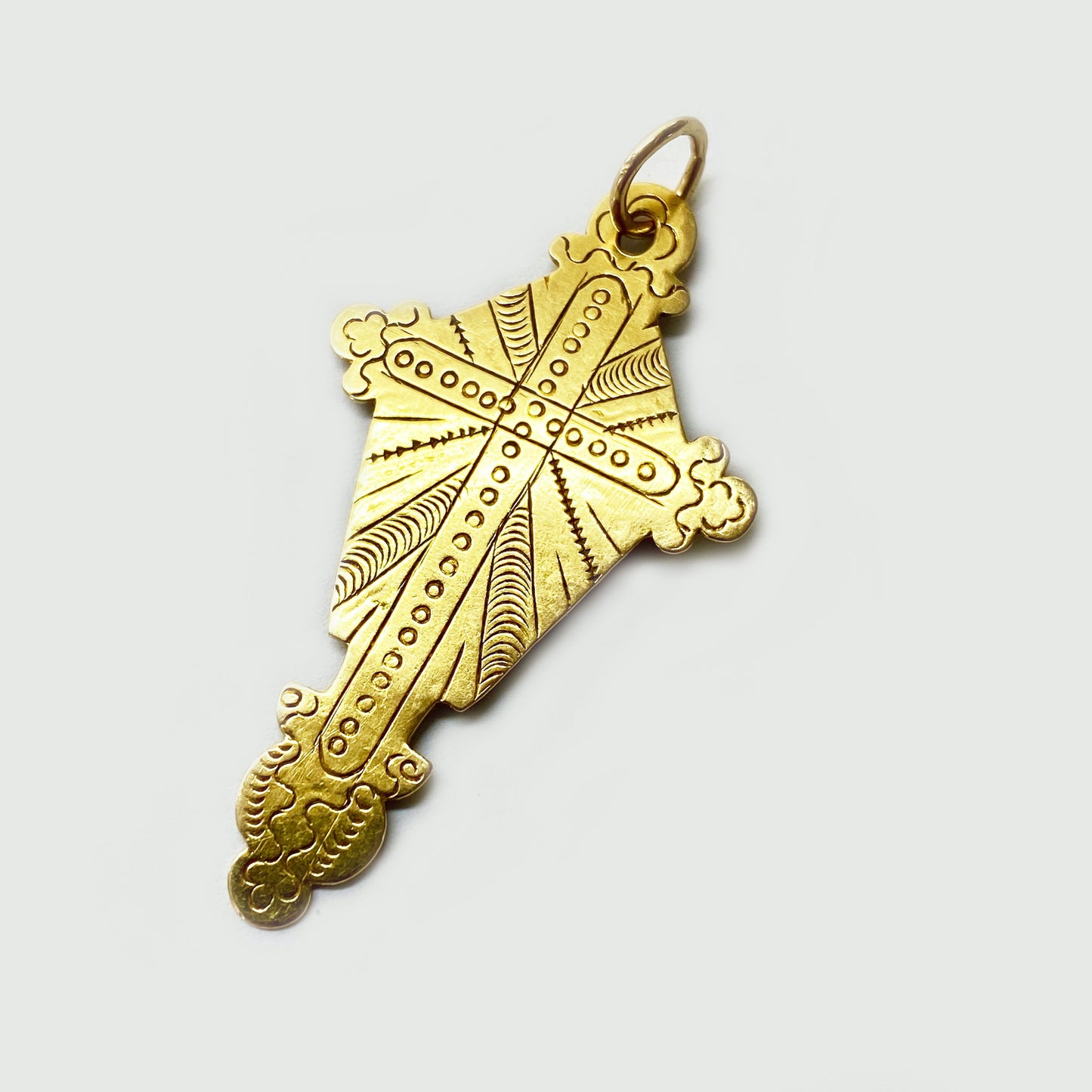 Antique 18k Gold Georgian / Early Victorian Cross