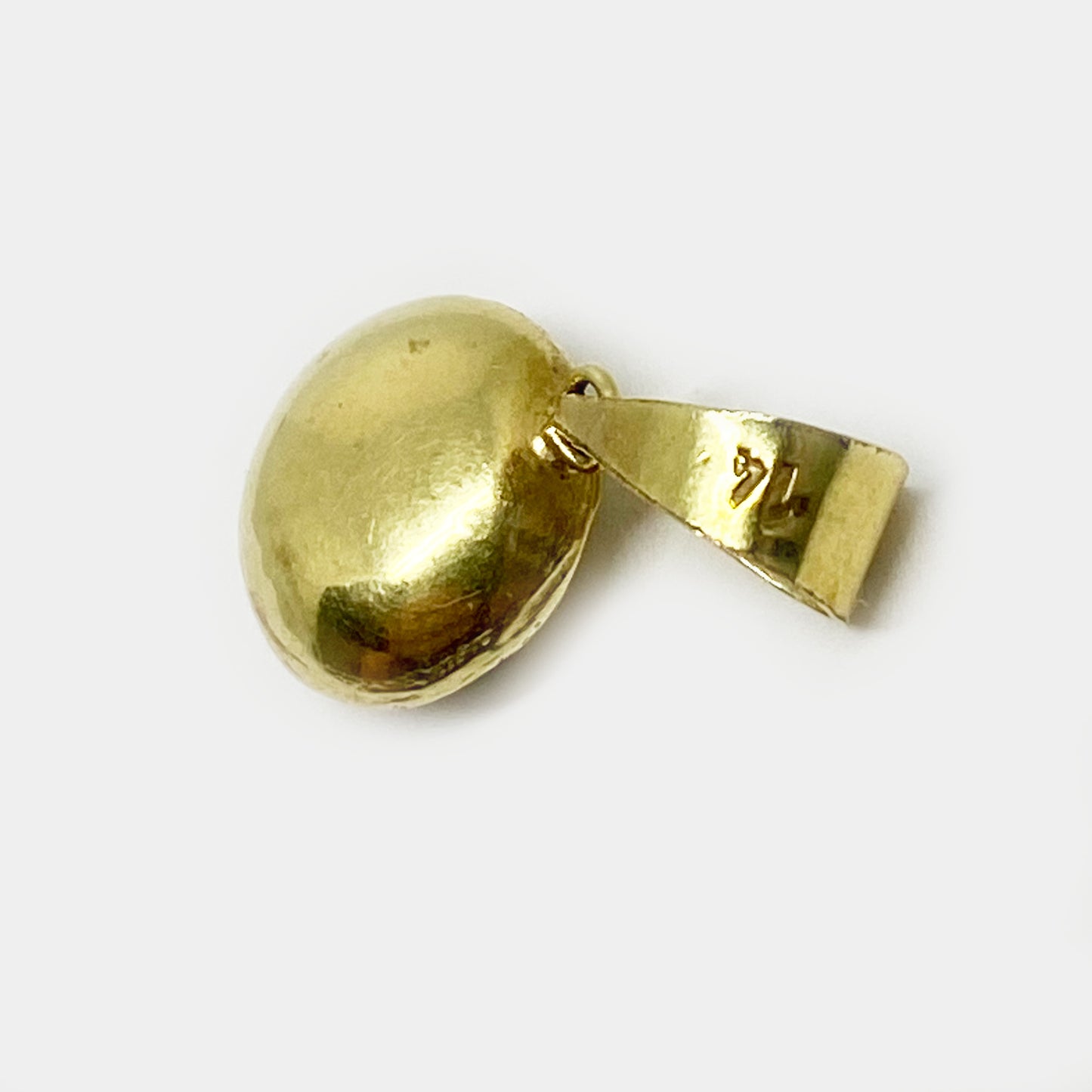 Vintage 14k Gold Glass Evil Eye Charm