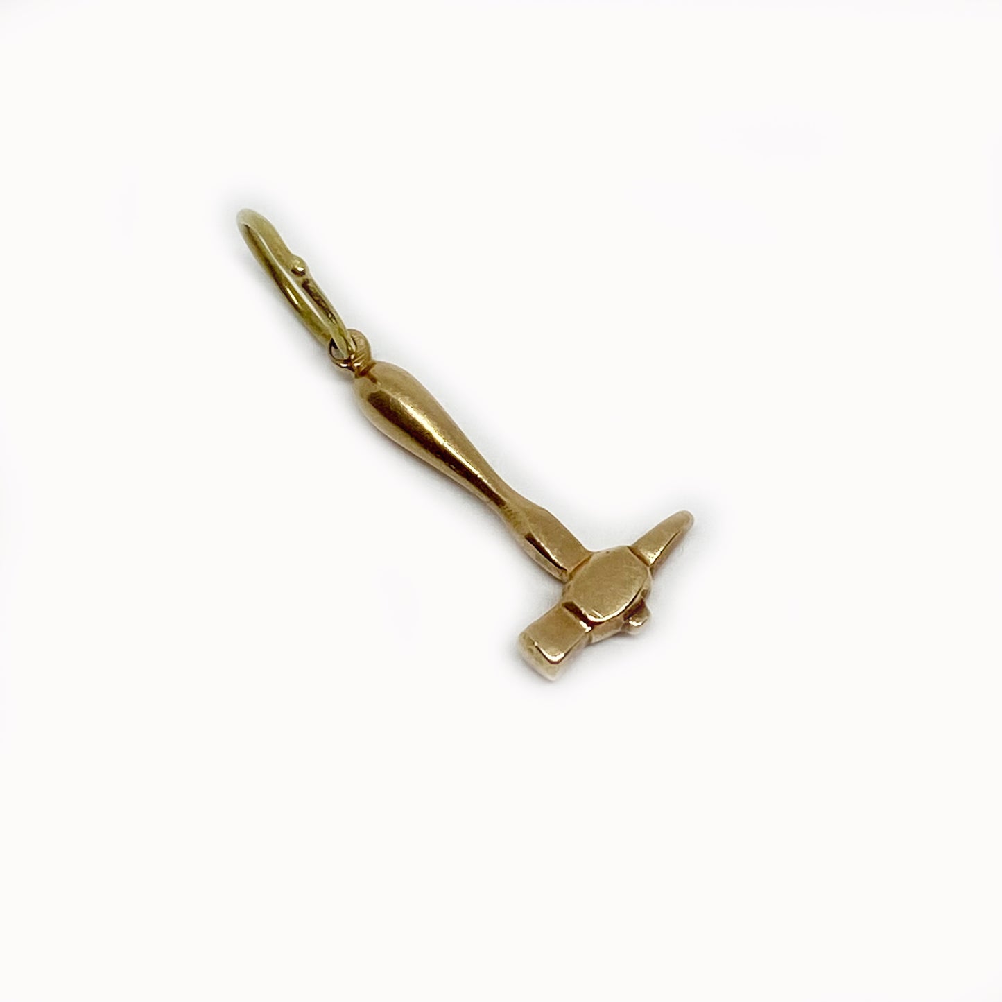 Vintage 9k Gold Hammer Pendant