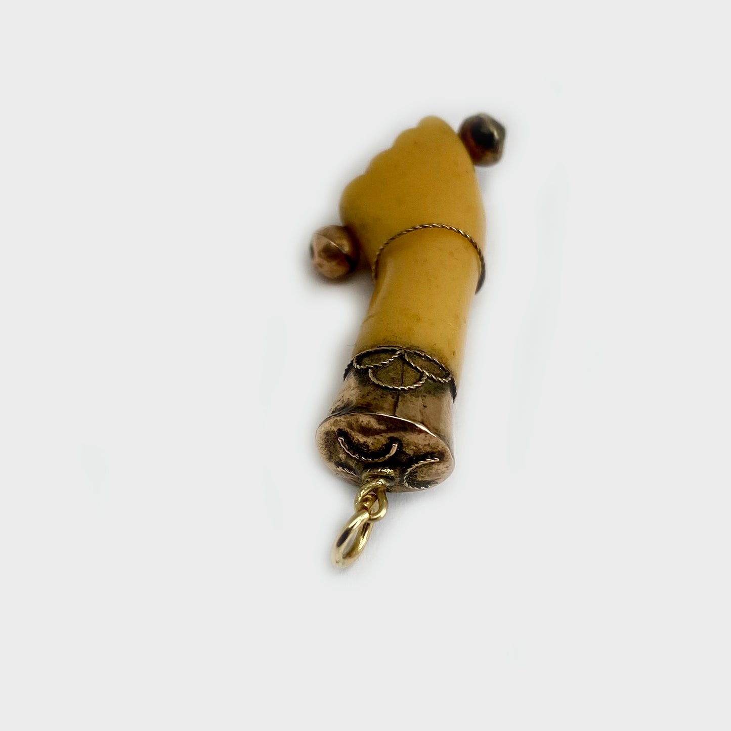 Vintage 9K Gold Fist Figa Charm