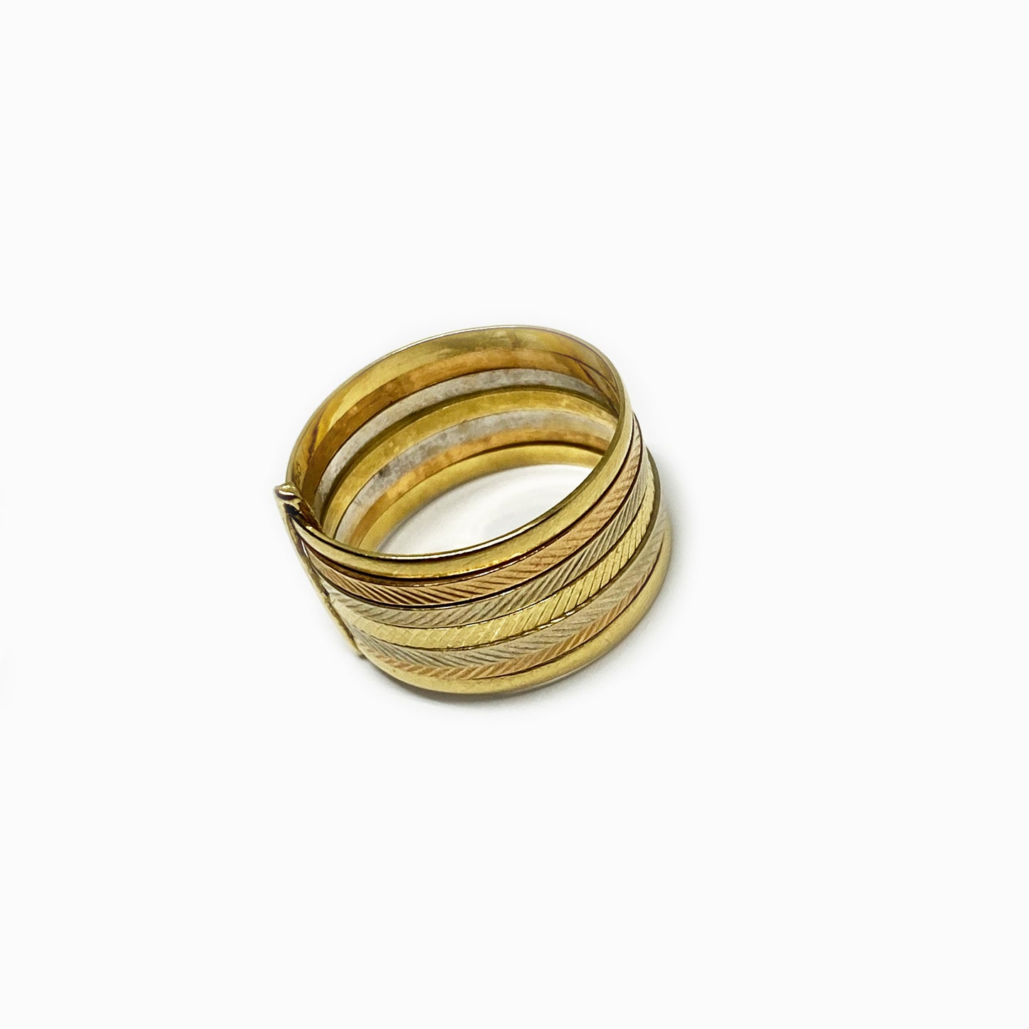 Vintage 18k Gold Semainier Ring